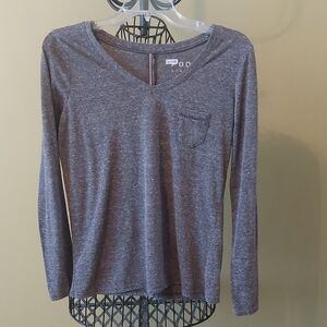 Poof! Heather Gray Long Sleeve Top